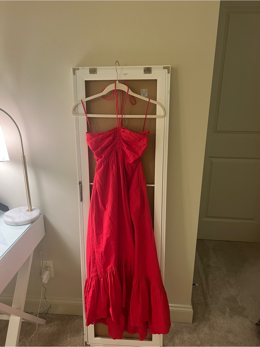 Day + Moon red dress
